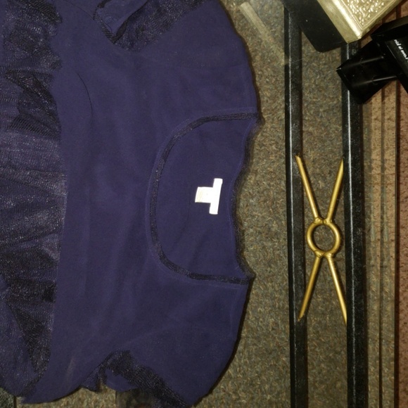 This is a beautiful J Crew silk and tulle layered - Picture 2 of 4